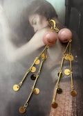 Pink Opal on 14ct Gold Filled Hooks