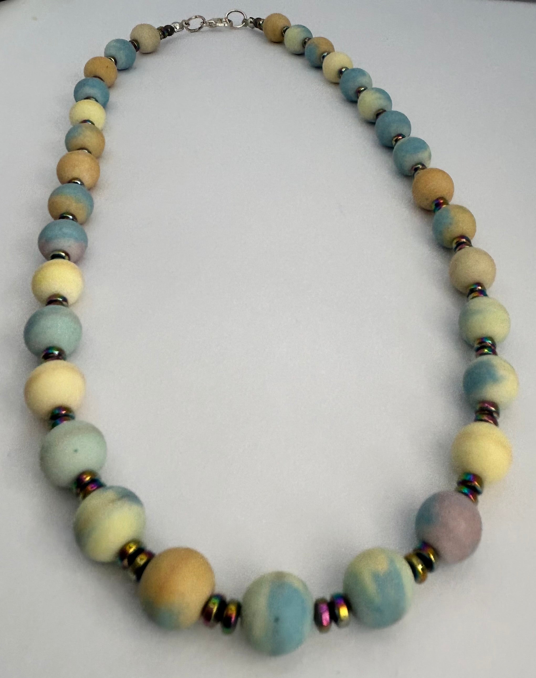 Sherbert Jasper Beaded Necklace