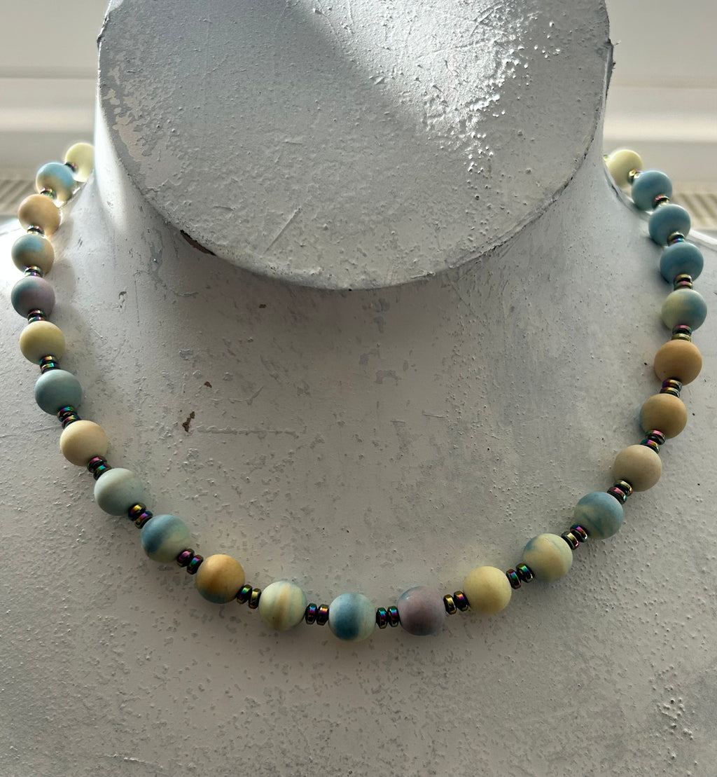 Sherbert Jasper Beaded Necklace
