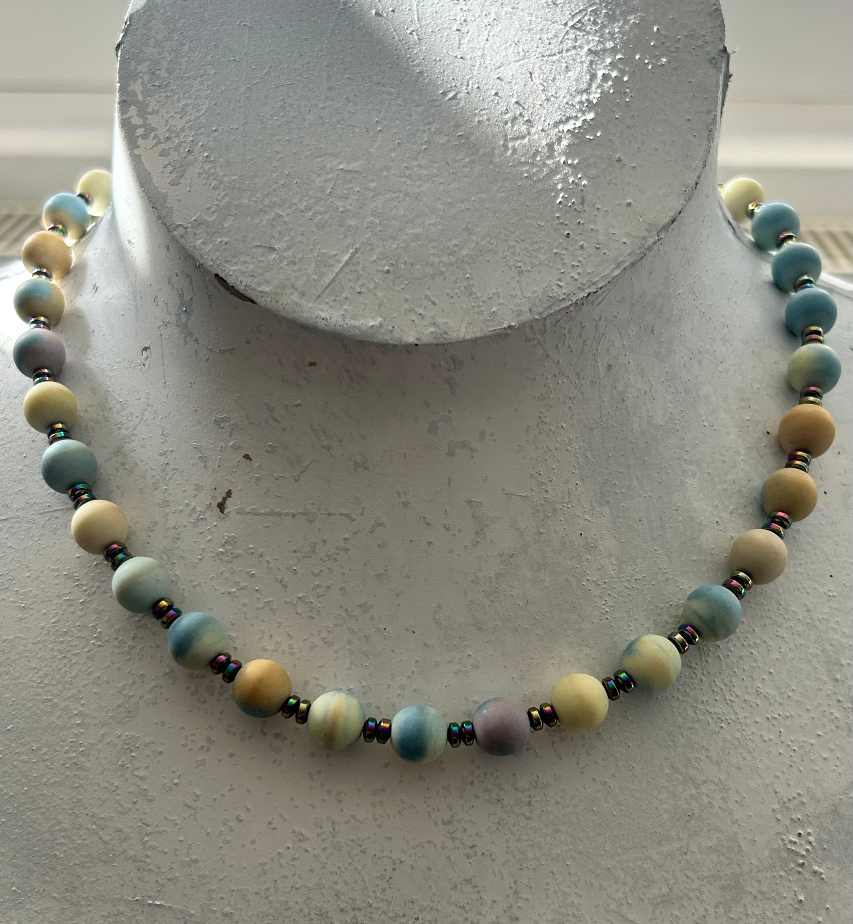 Sherbert Jasper Beaded Necklace