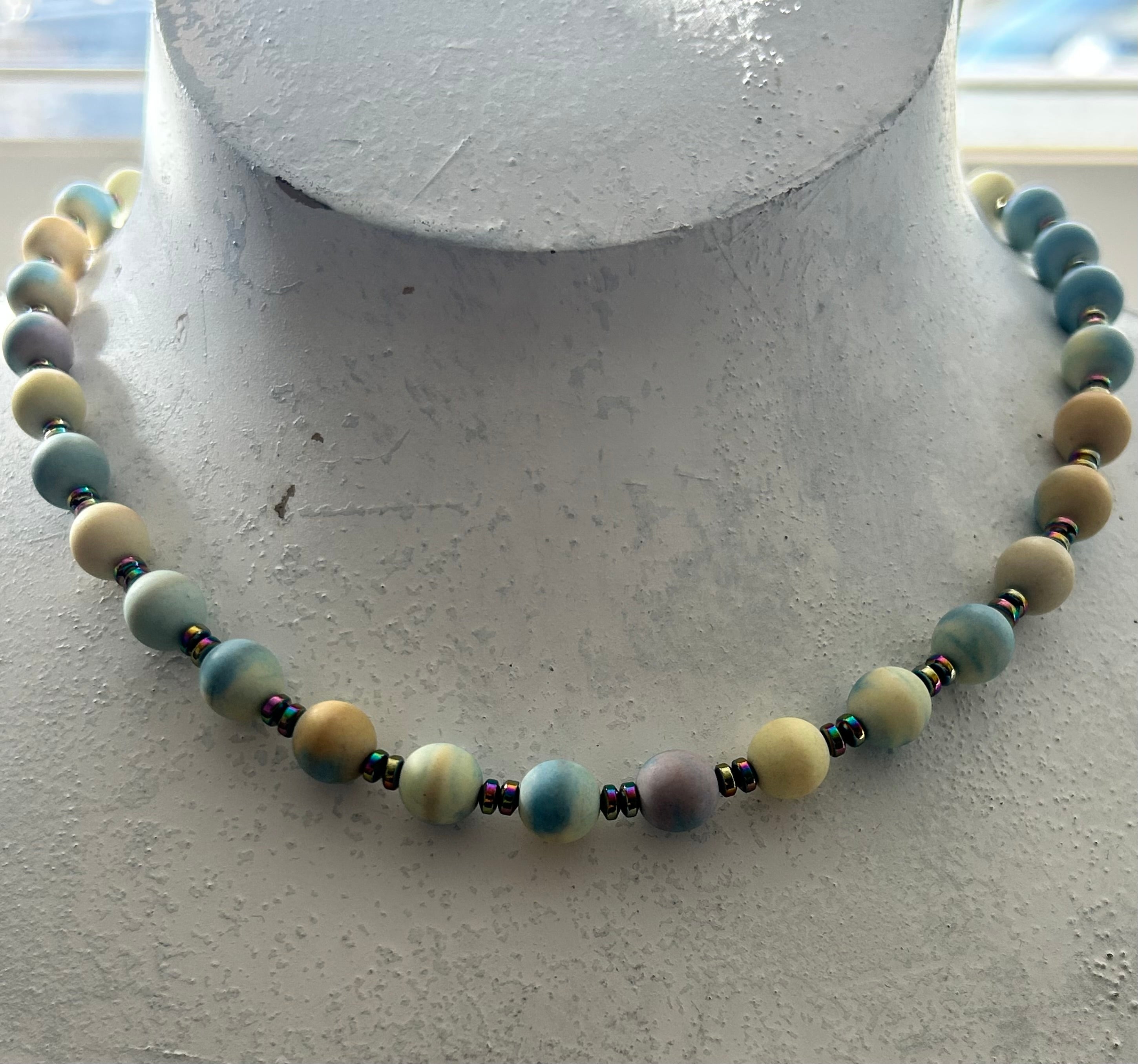 Sherbert Jasper Beaded Necklace
