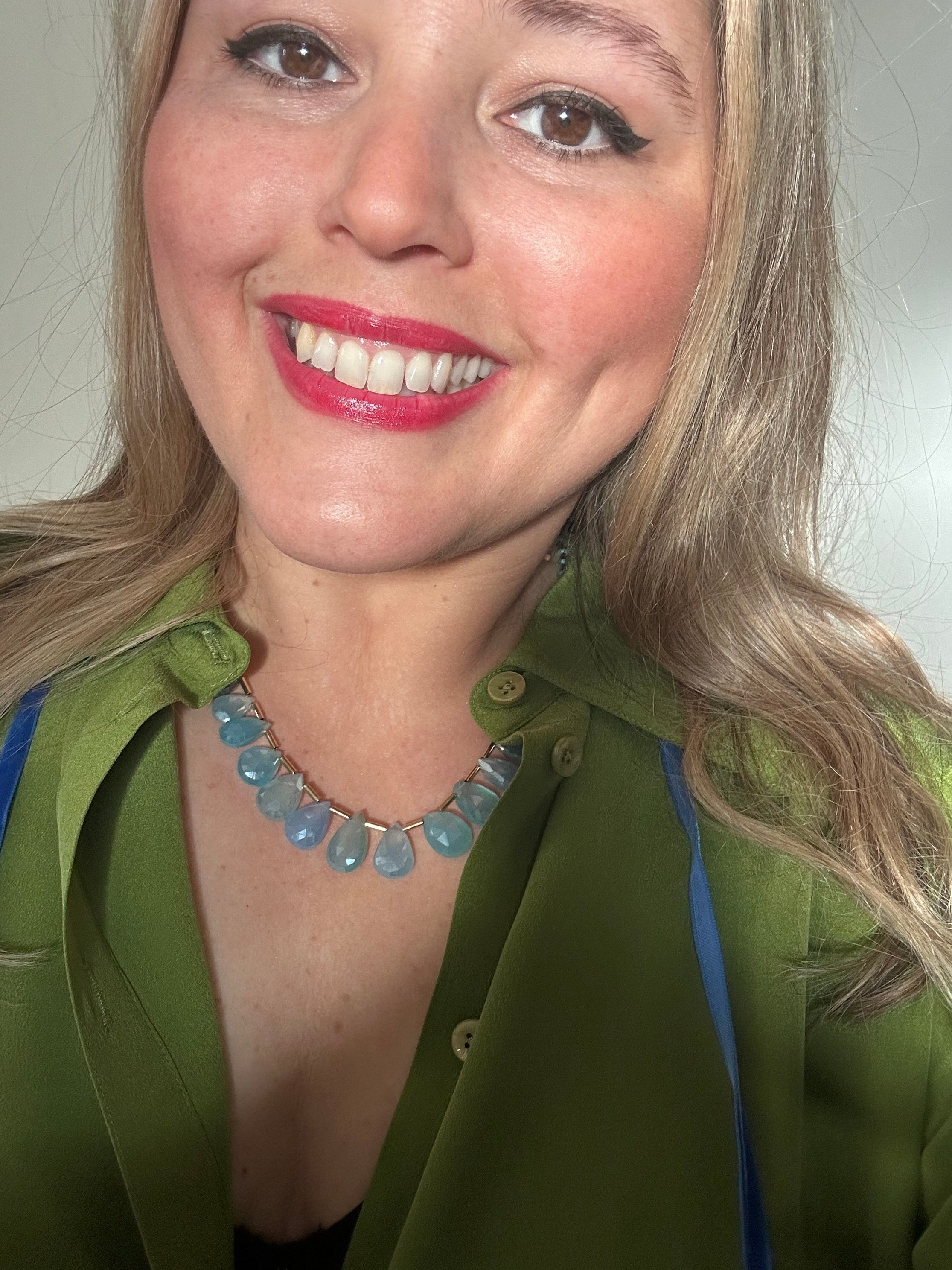 Blue Chalcedony Necklace