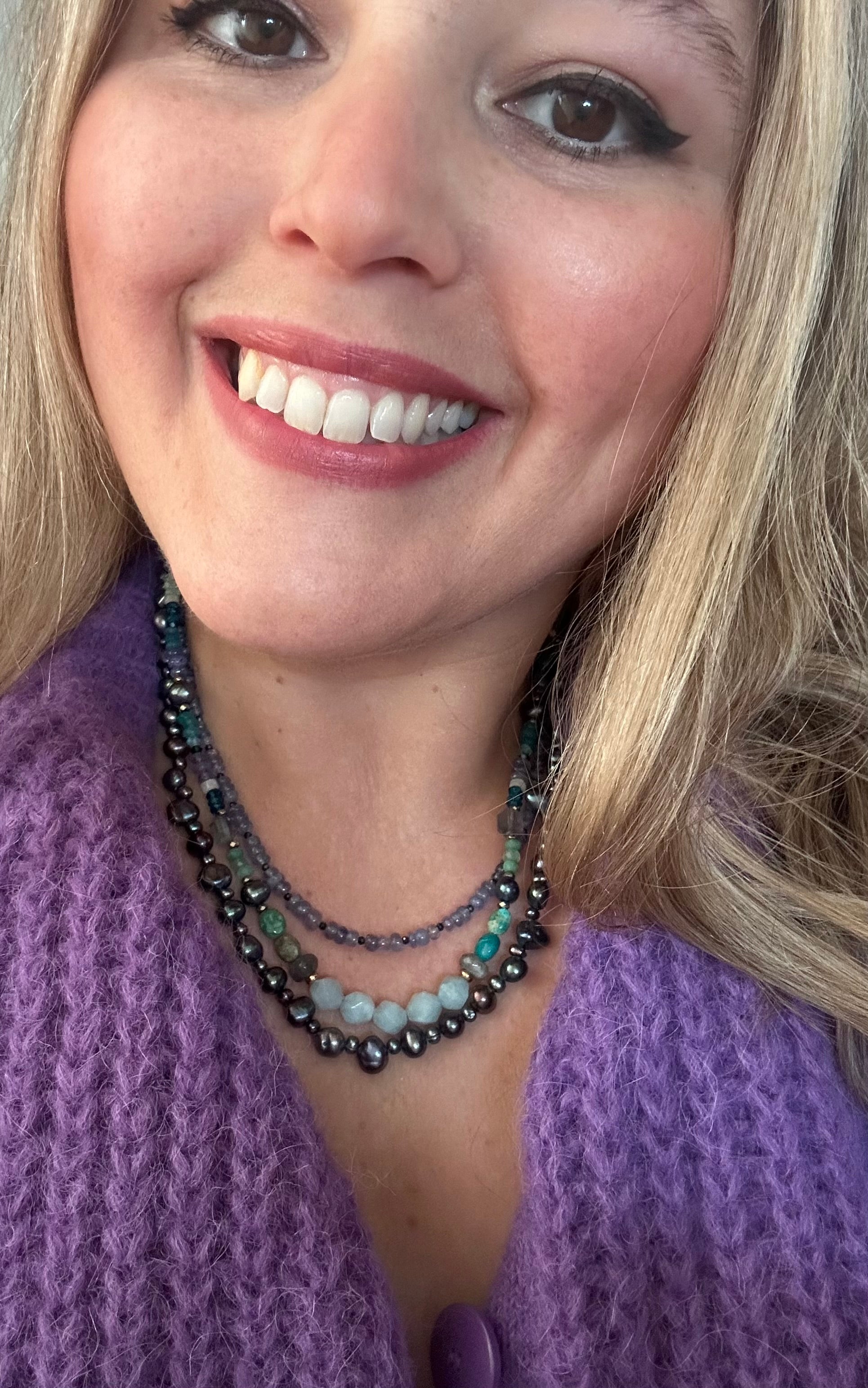 Irregular Peacock Freshwater Pearl Necklace