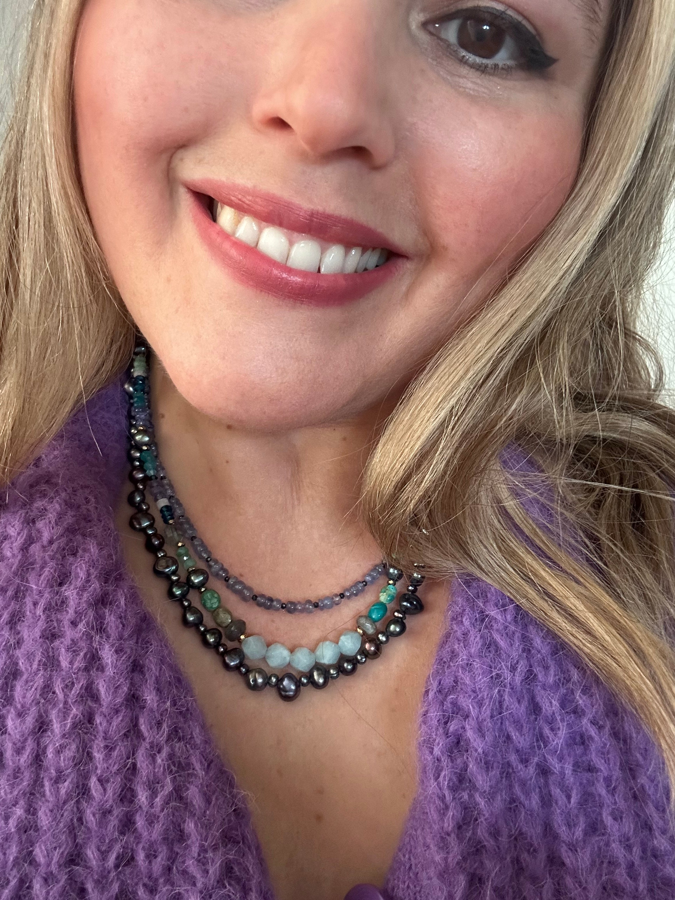 Irregular Peacock Freshwater Pearl Necklace