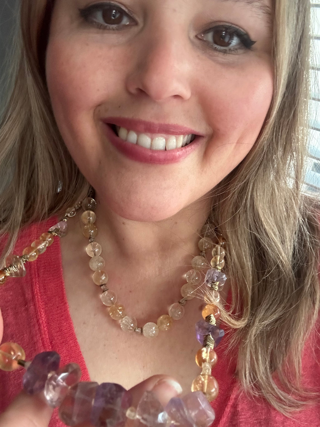 Citrine & Hematite Necklace