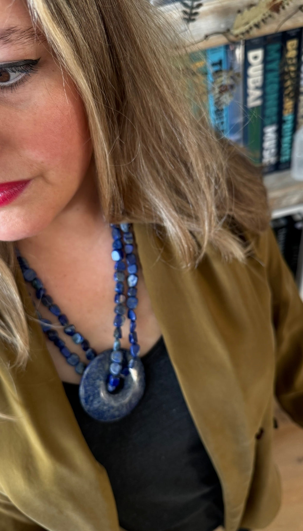 Multi-way Lapis Statement Necklace on Sterling Silver