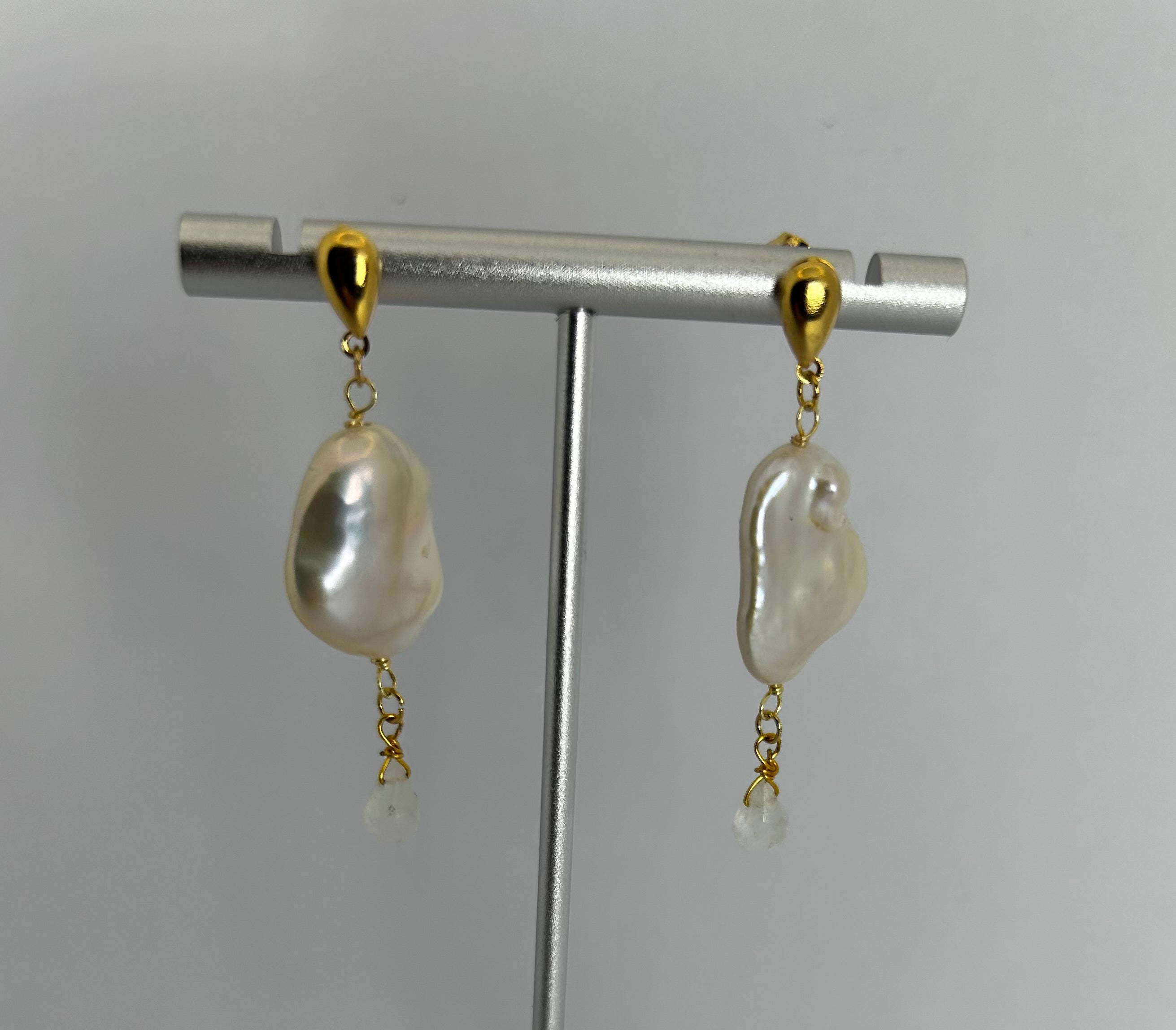 Pearl & Moonstone Earrings