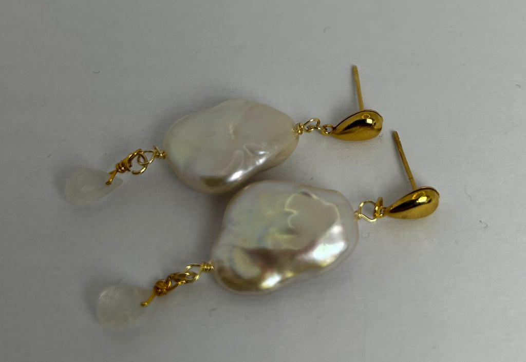 Pearl & Moonstone Earrings