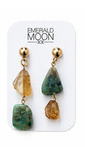 Citrine & Blue Opal Earrings - Option 1