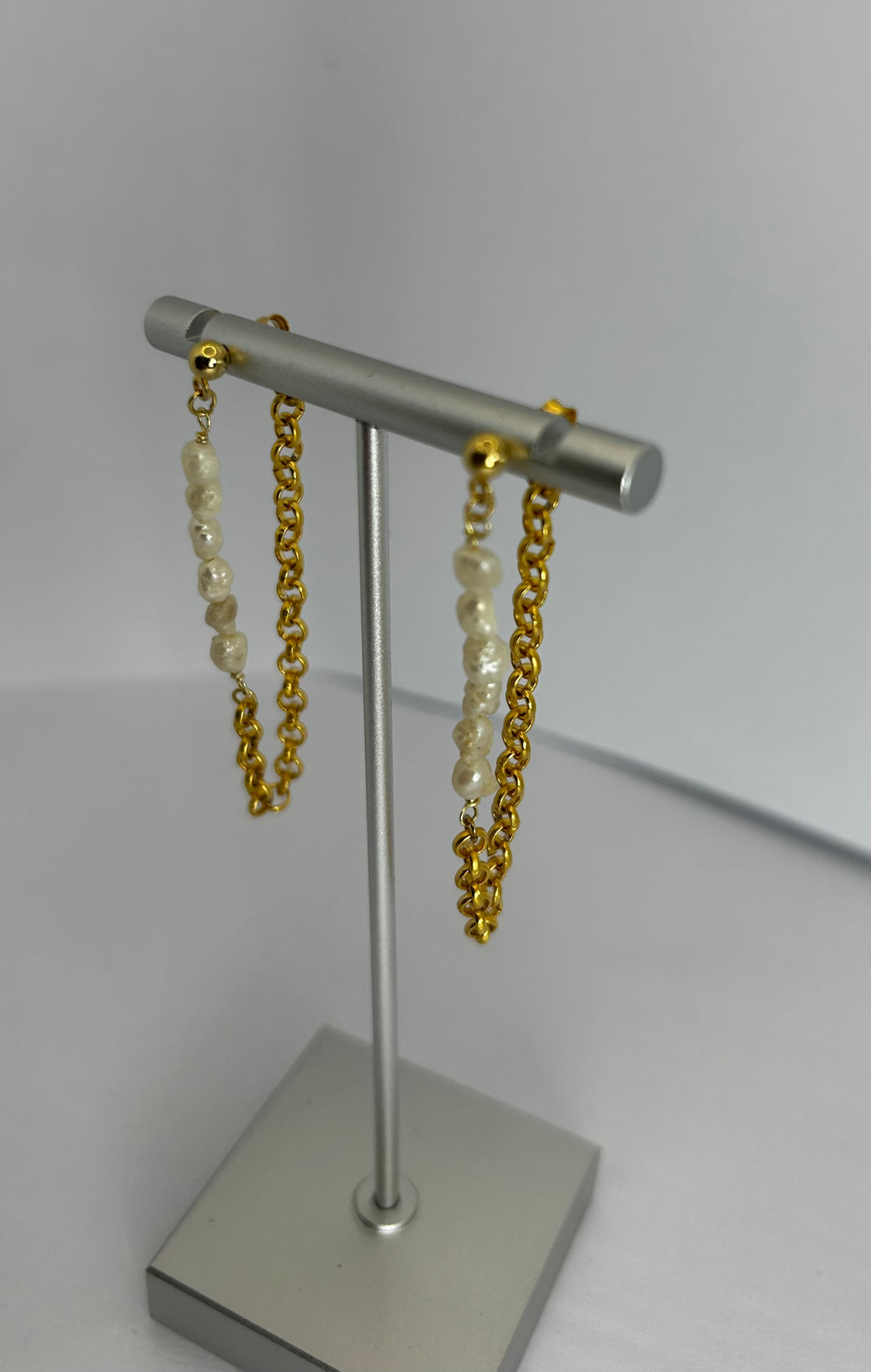 Pearl Chain Earrings