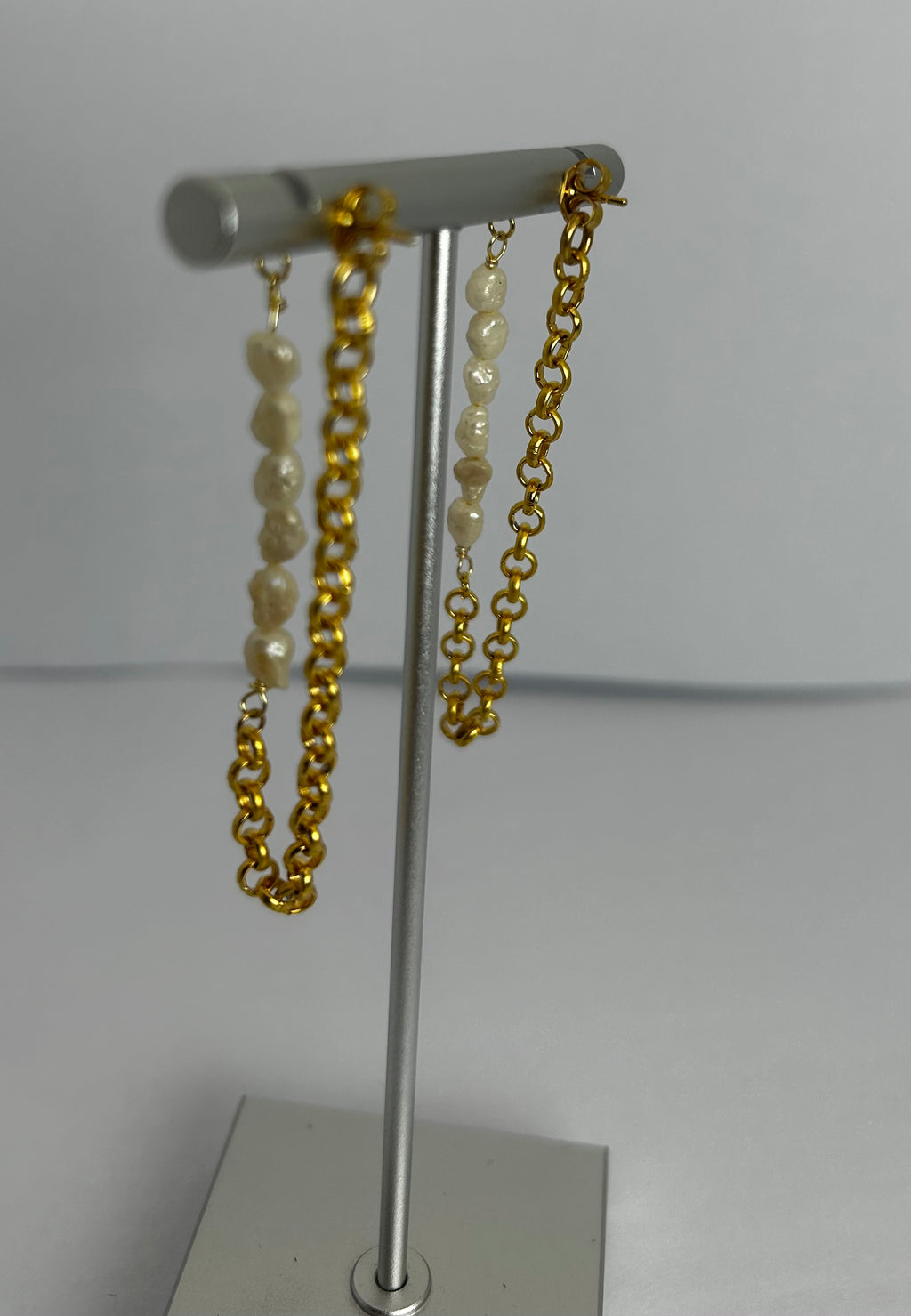 Pearl Chain Earrings