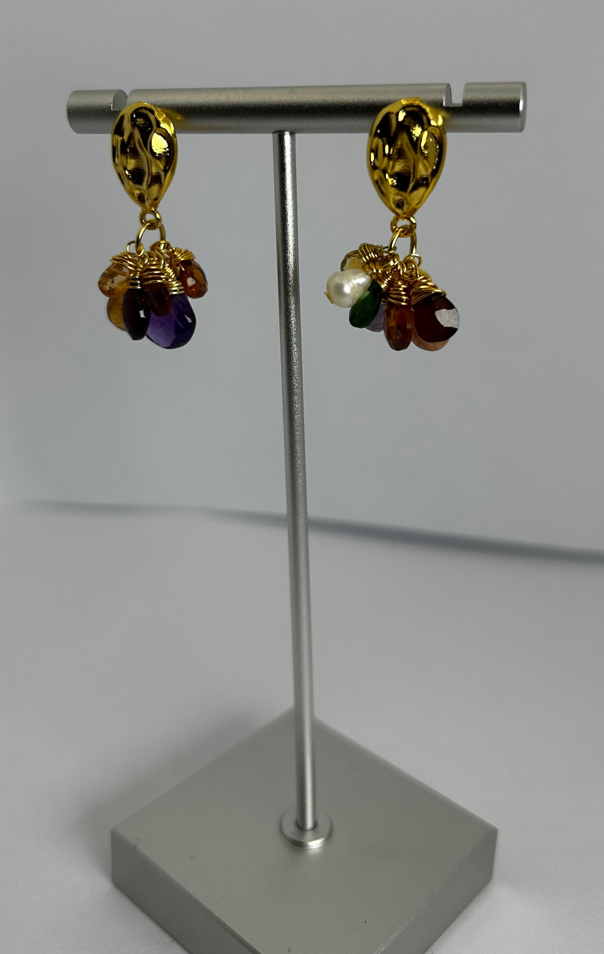 Mixed Gem Earrings - Option 2