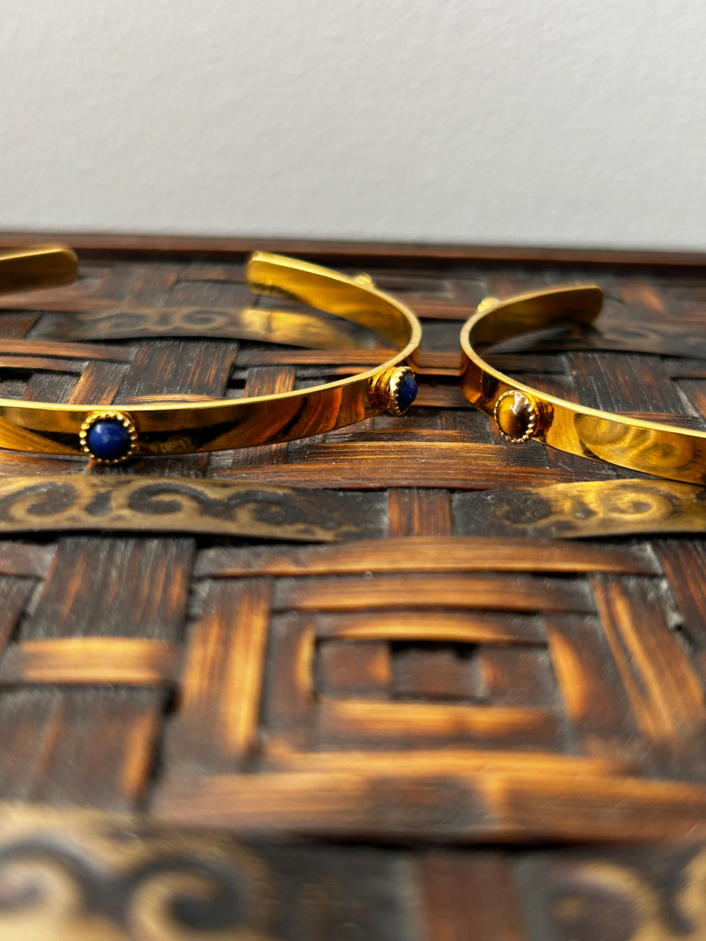 Lapis Gold Plated Bangle