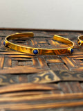 Lapis Gold Plated Bangle