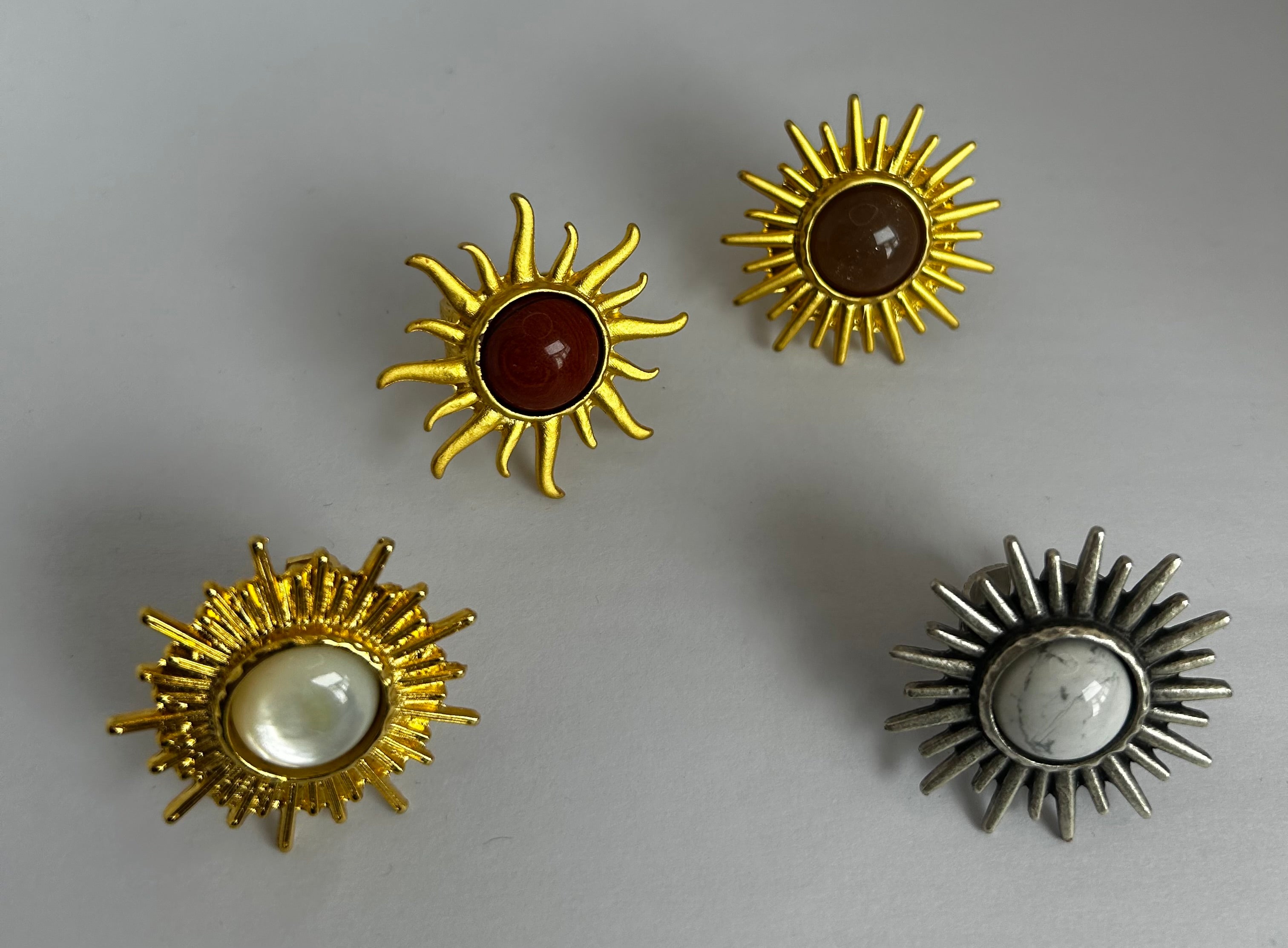 Red Jasper Sun Ring