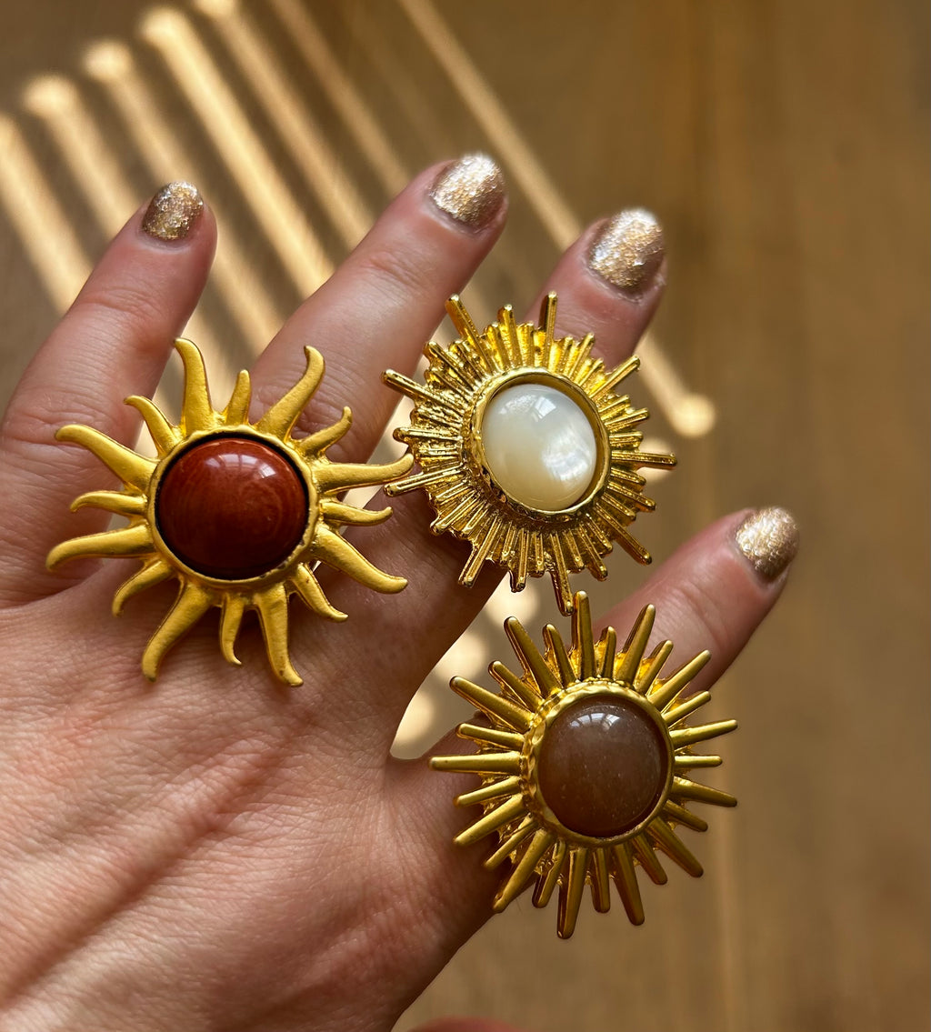 Mother of Pearl Sun Ring