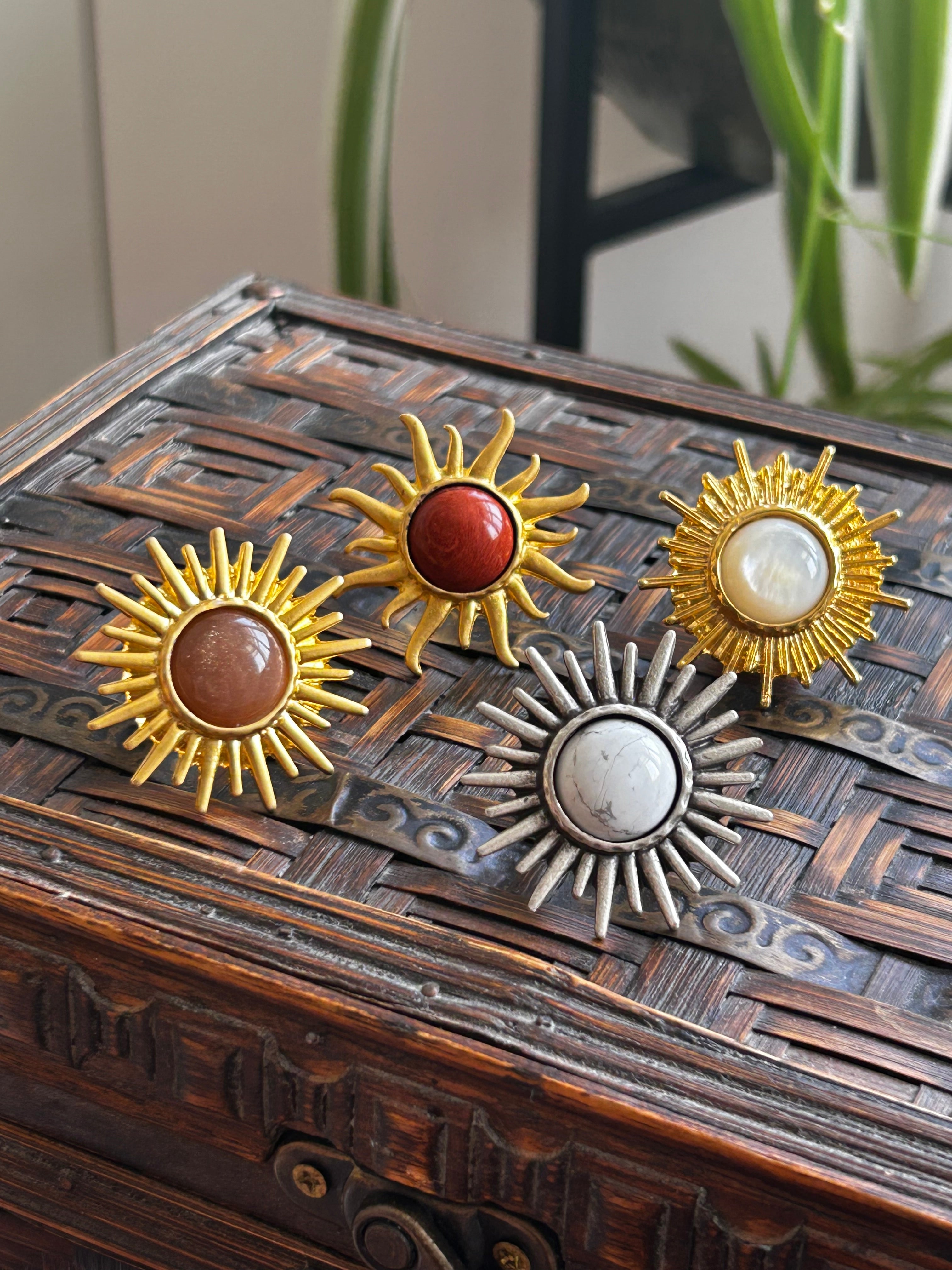 Red Jasper Sun Ring