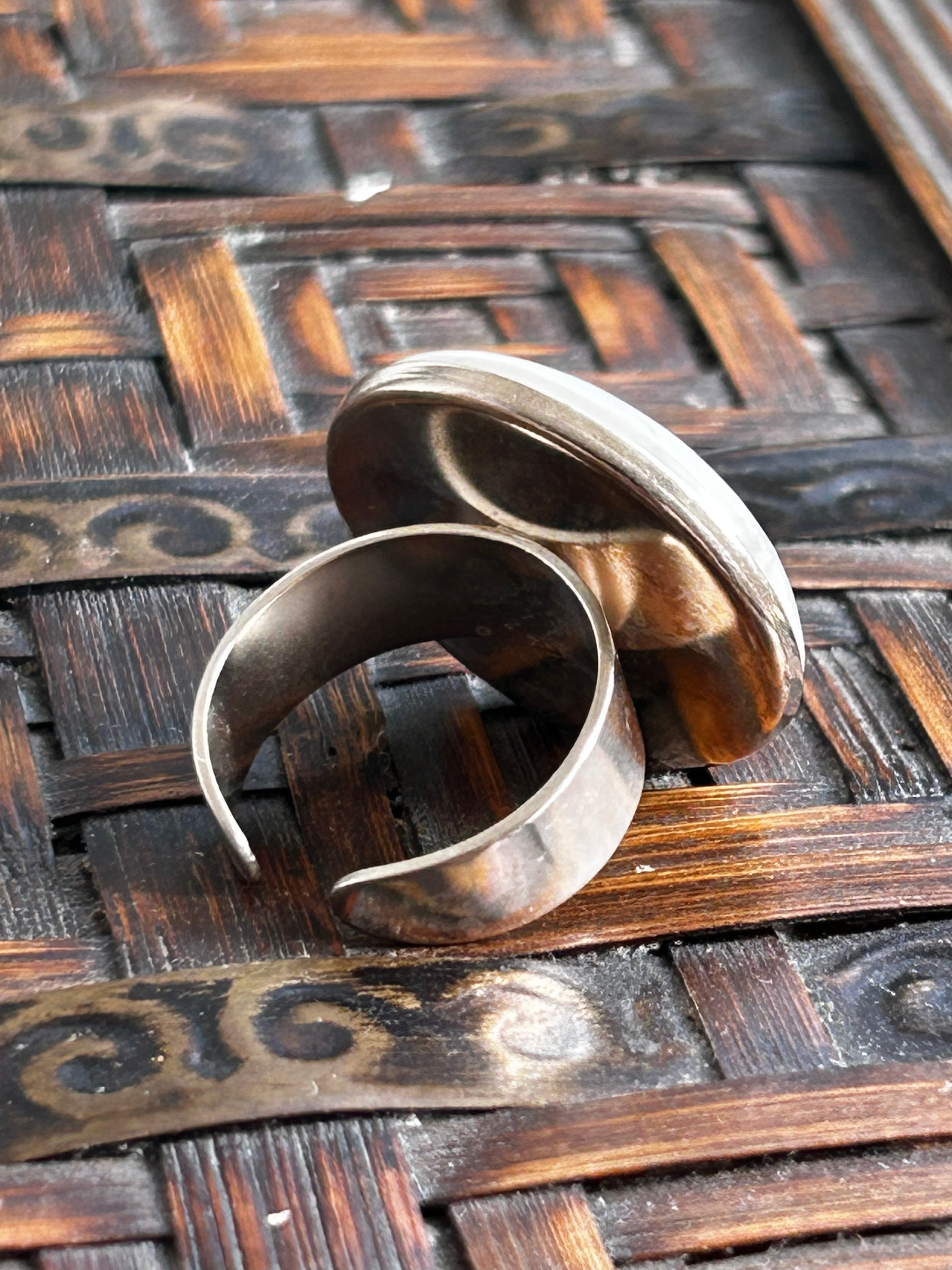 Howlite on Sterling Silver Ring