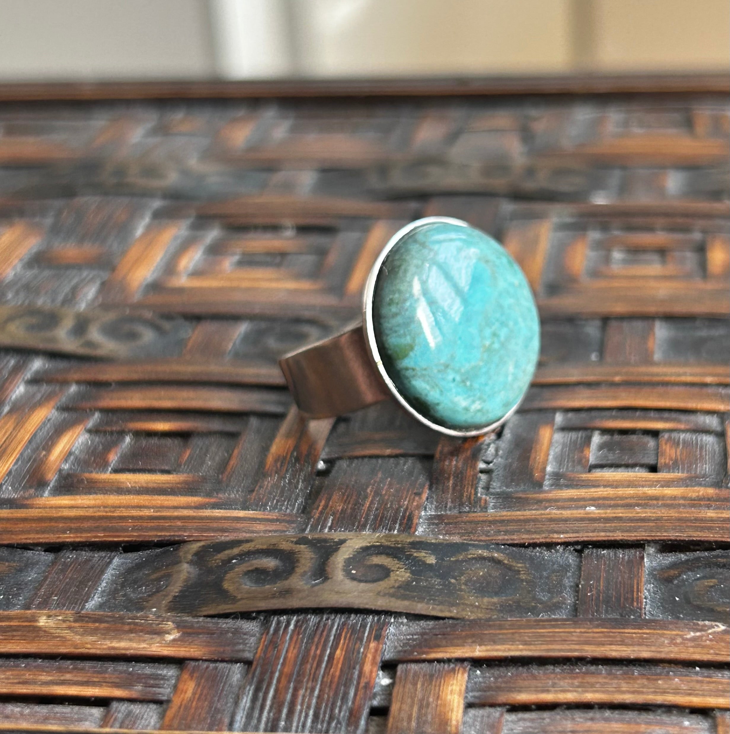 Turquoise on Sterling Silver Ring