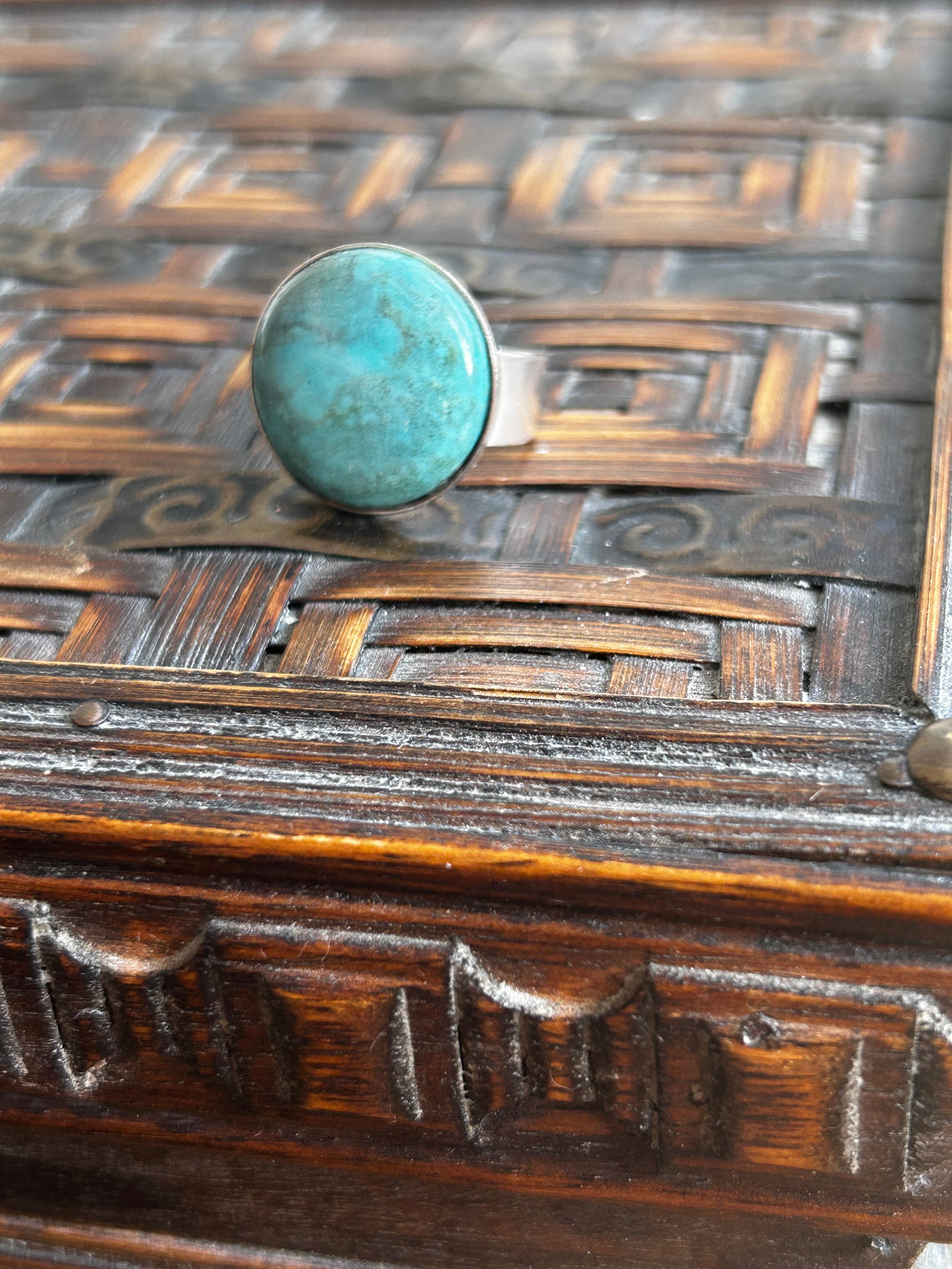 Turquoise on Sterling Silver Ring