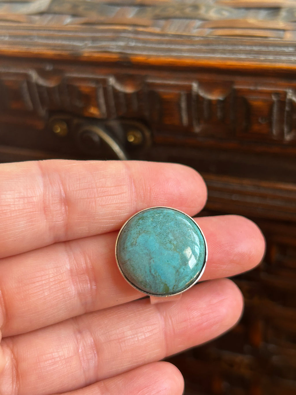 Turquoise on Sterling Silver Ring