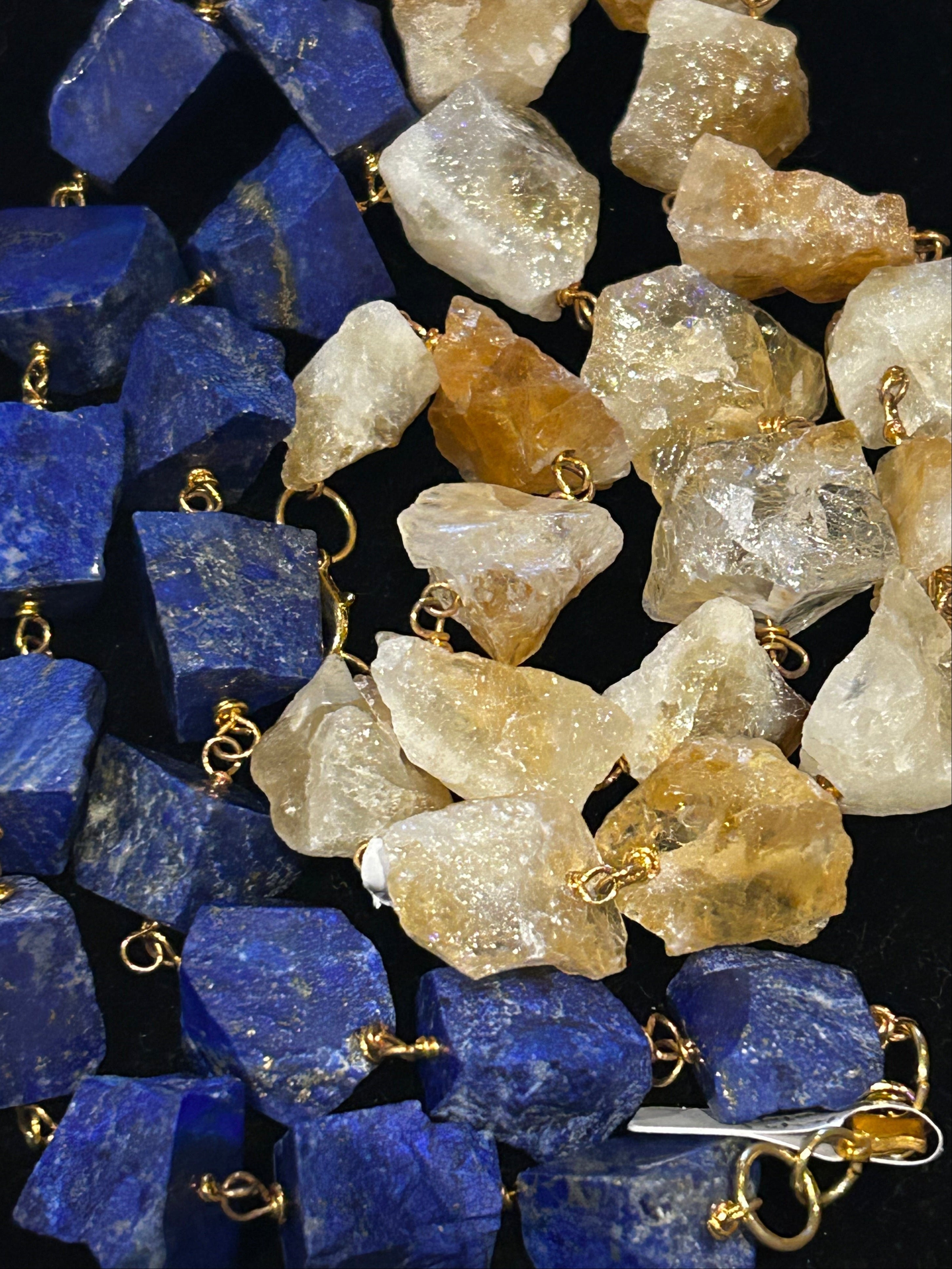 Lapis Raw Rock Necklace