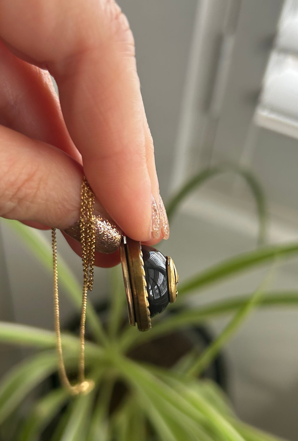 Vintage Gucci Button on 14ct Gold Filled Necklace