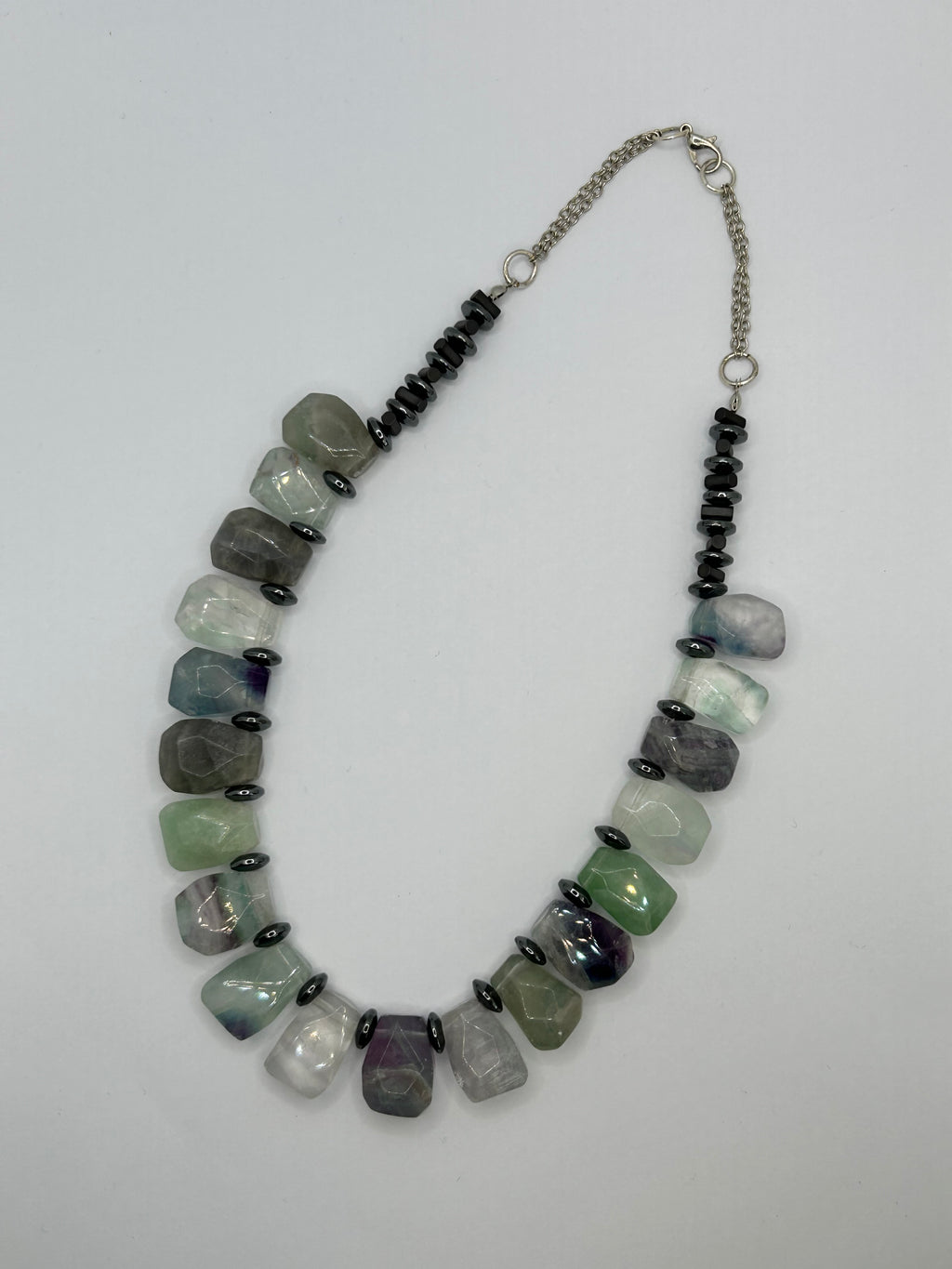 Fluorite & Hematite Necklace