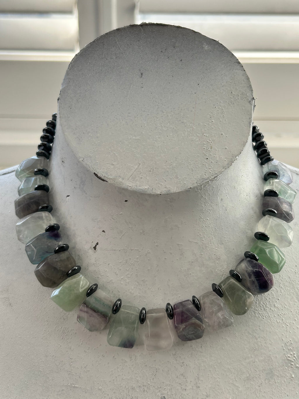 Fluorite & Hematite Necklace