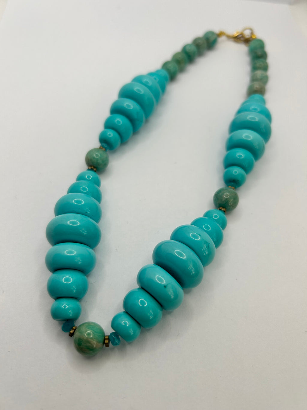 Stabilised Turquoise & Amazonite Necklace