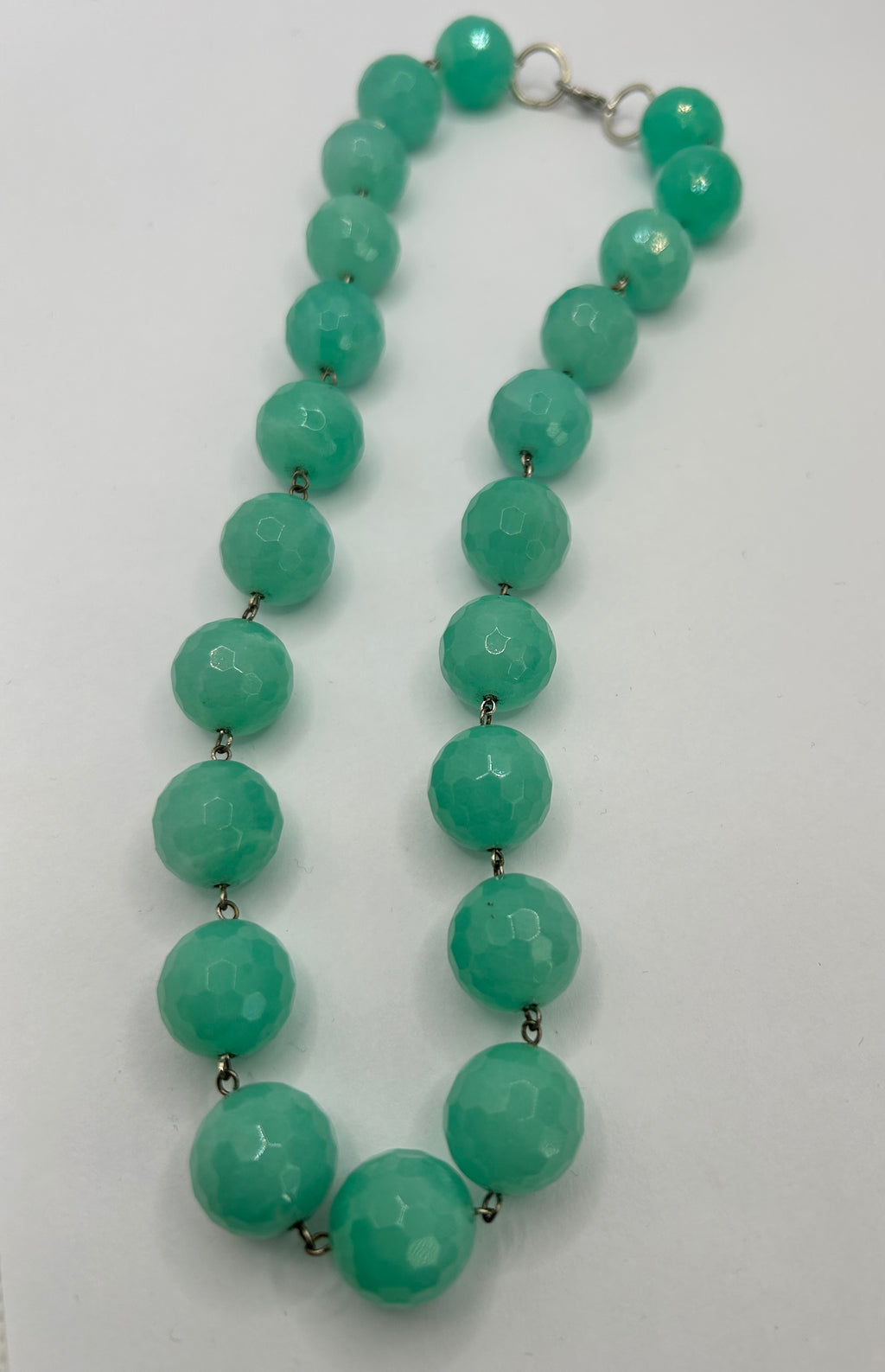 Faceted Aqua Kyanite Necklace