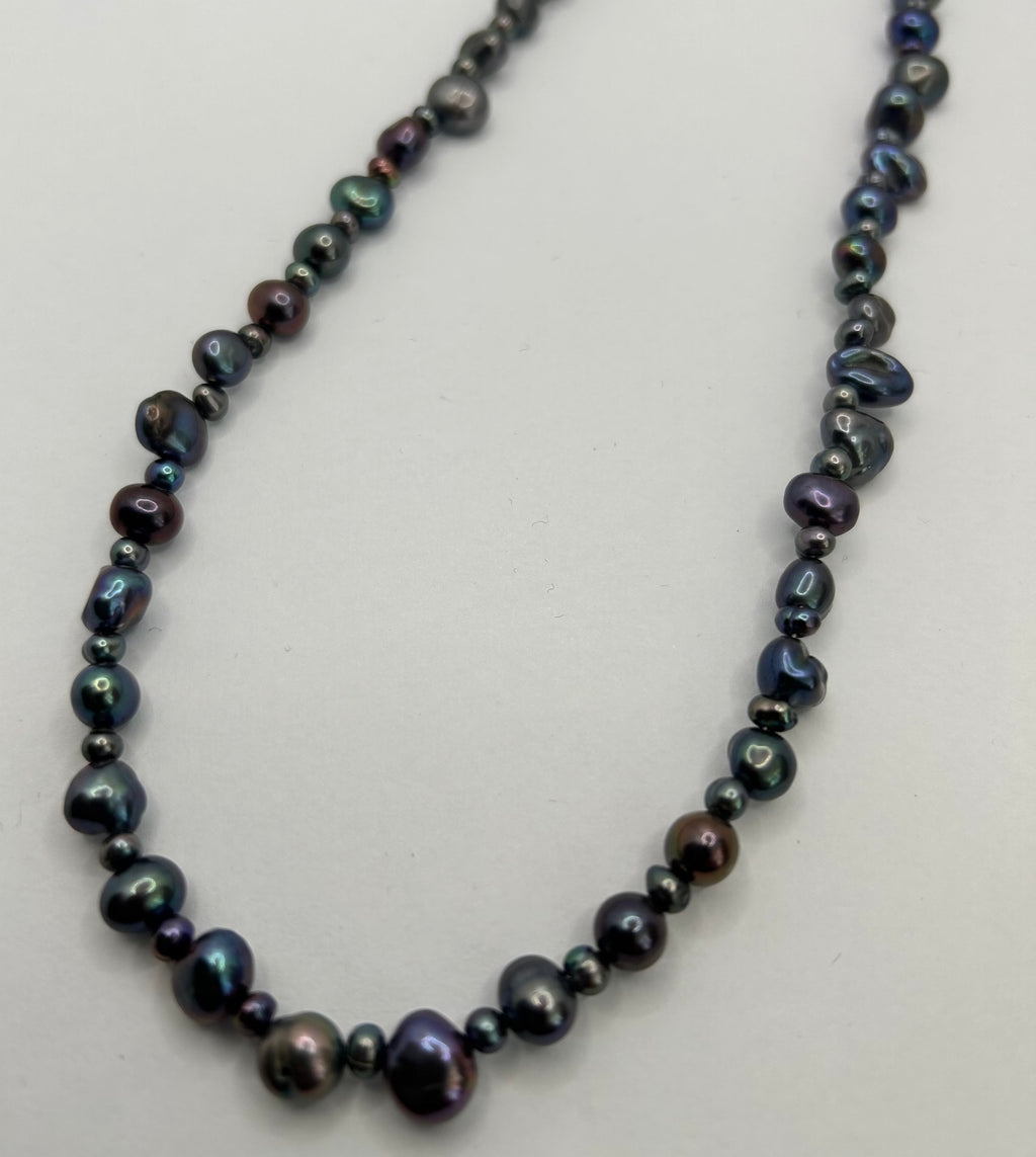 Irregular Peacock Freshwater Pearl Necklace
