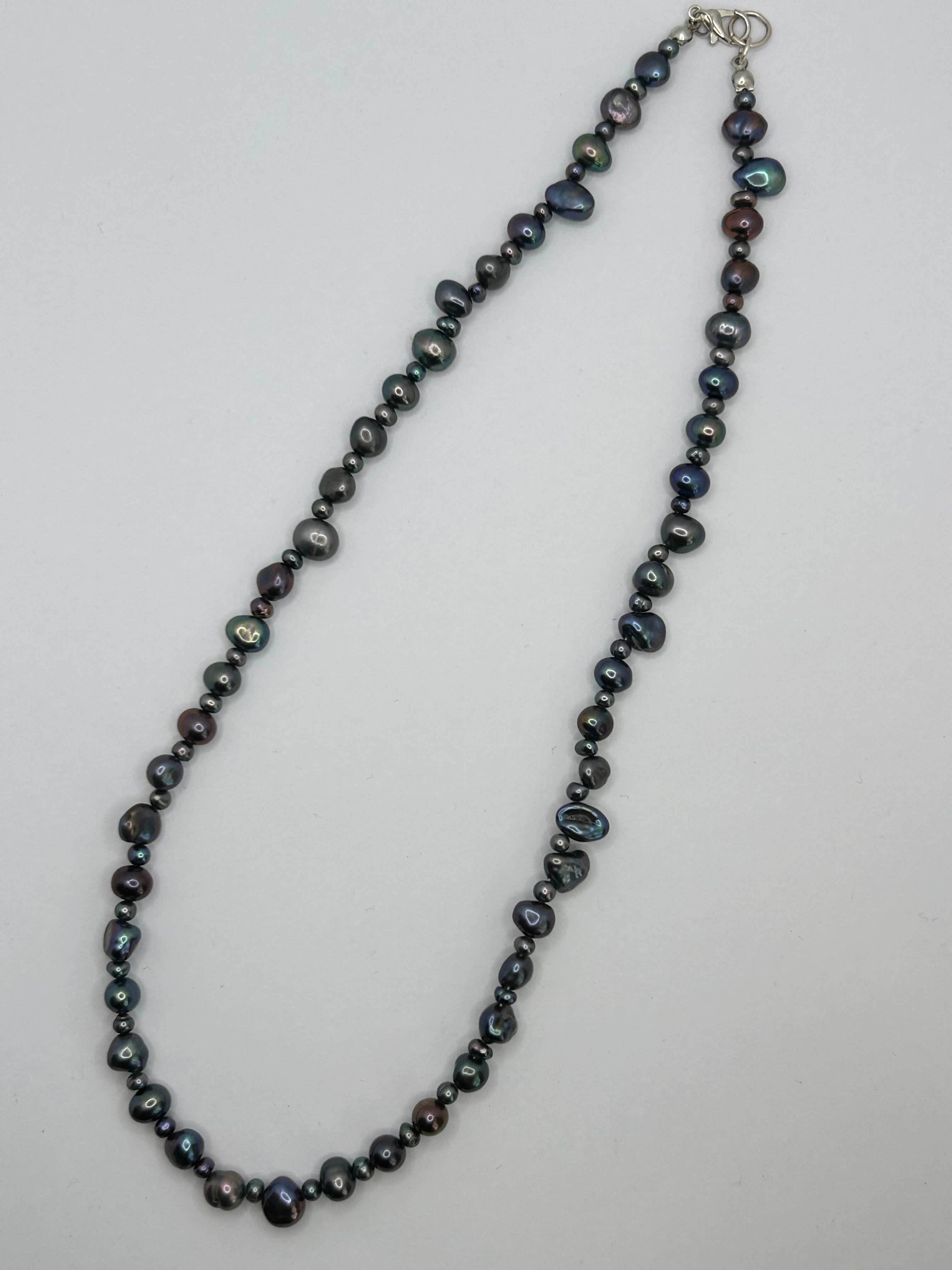 Irregular Peacock Freshwater Pearl Necklace