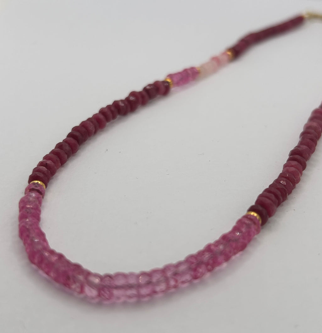 Pink Topaz Necklace