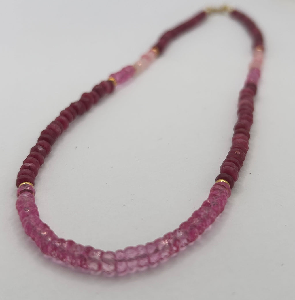 Pink Topaz Necklace