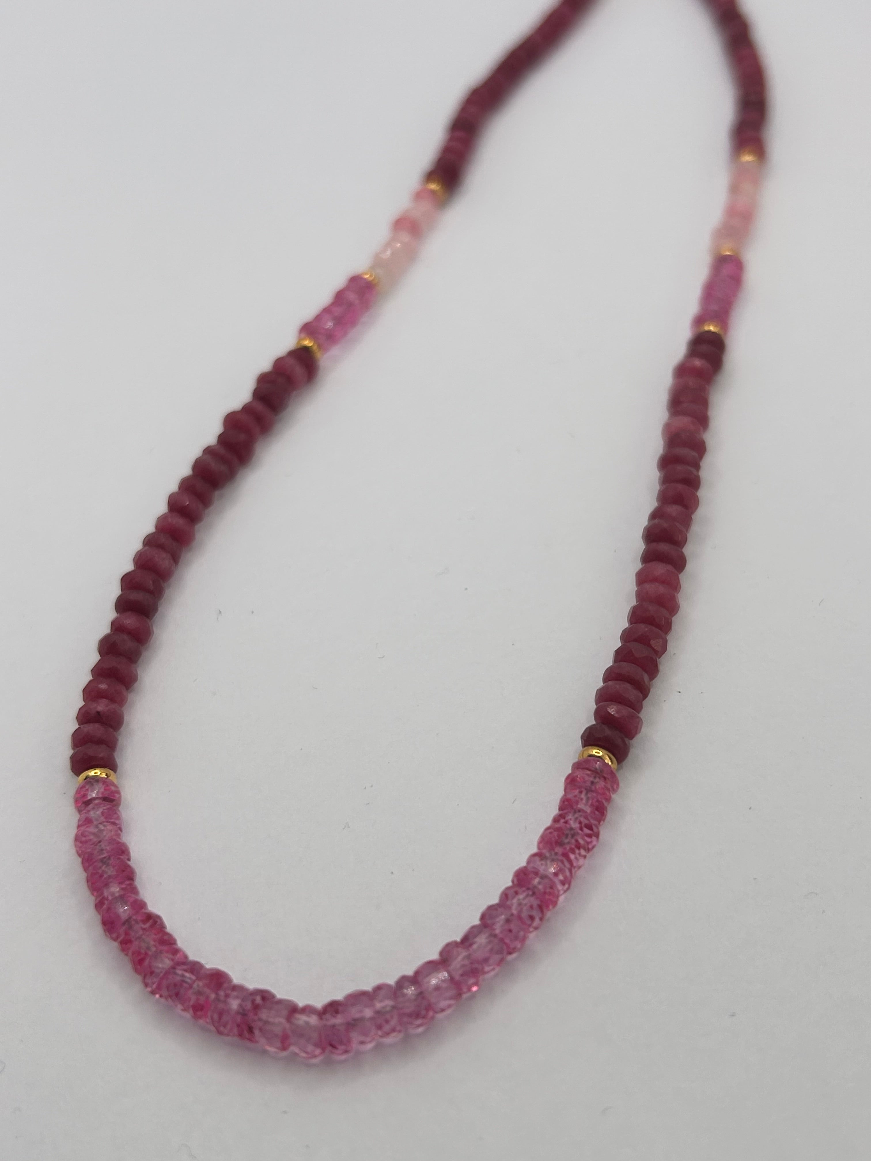 Pink Topaz Necklace