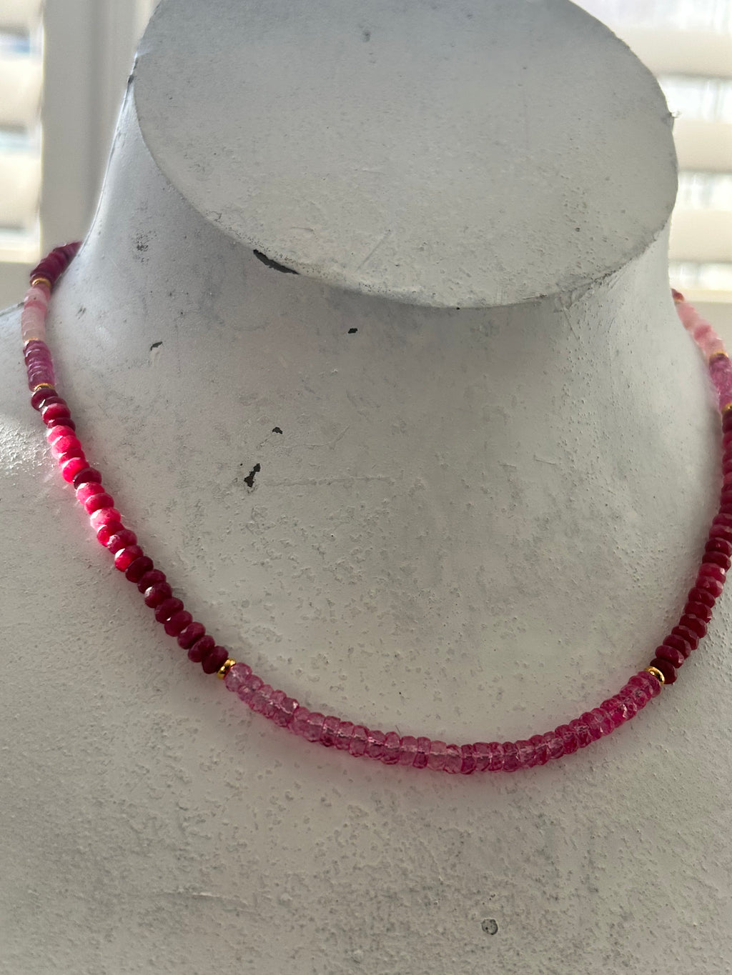 Pink Topaz Necklace