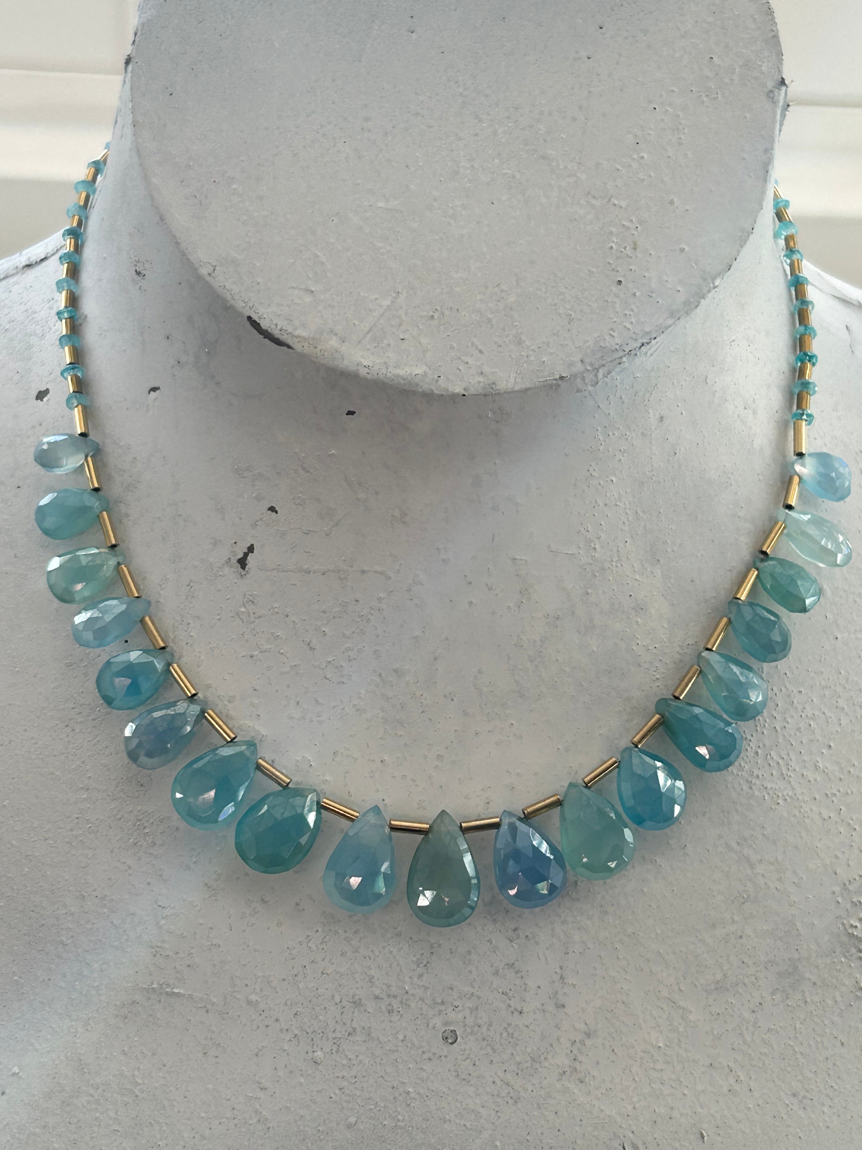 Blue Chalcedony Necklace