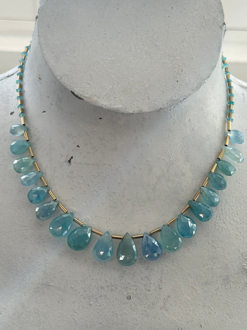 Blue Chalcedony Necklace