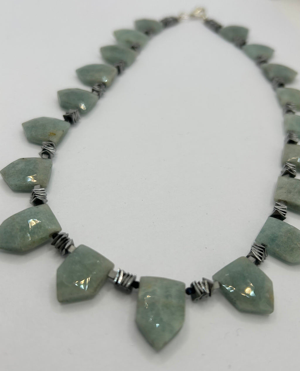 Aquamarine & Hematite Necklace
