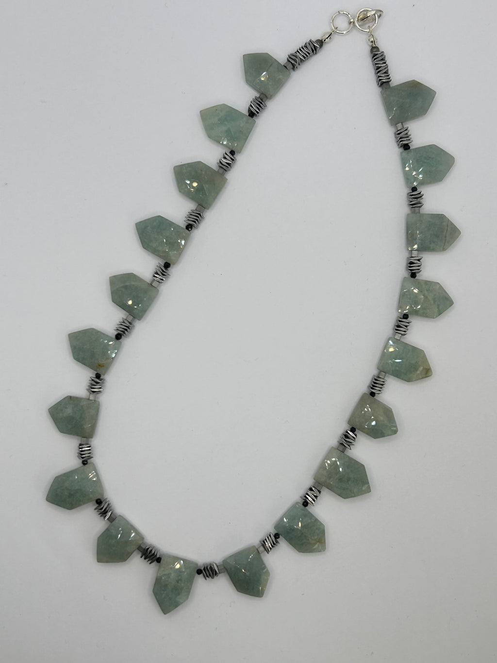 Aquamarine & Hematite Necklace