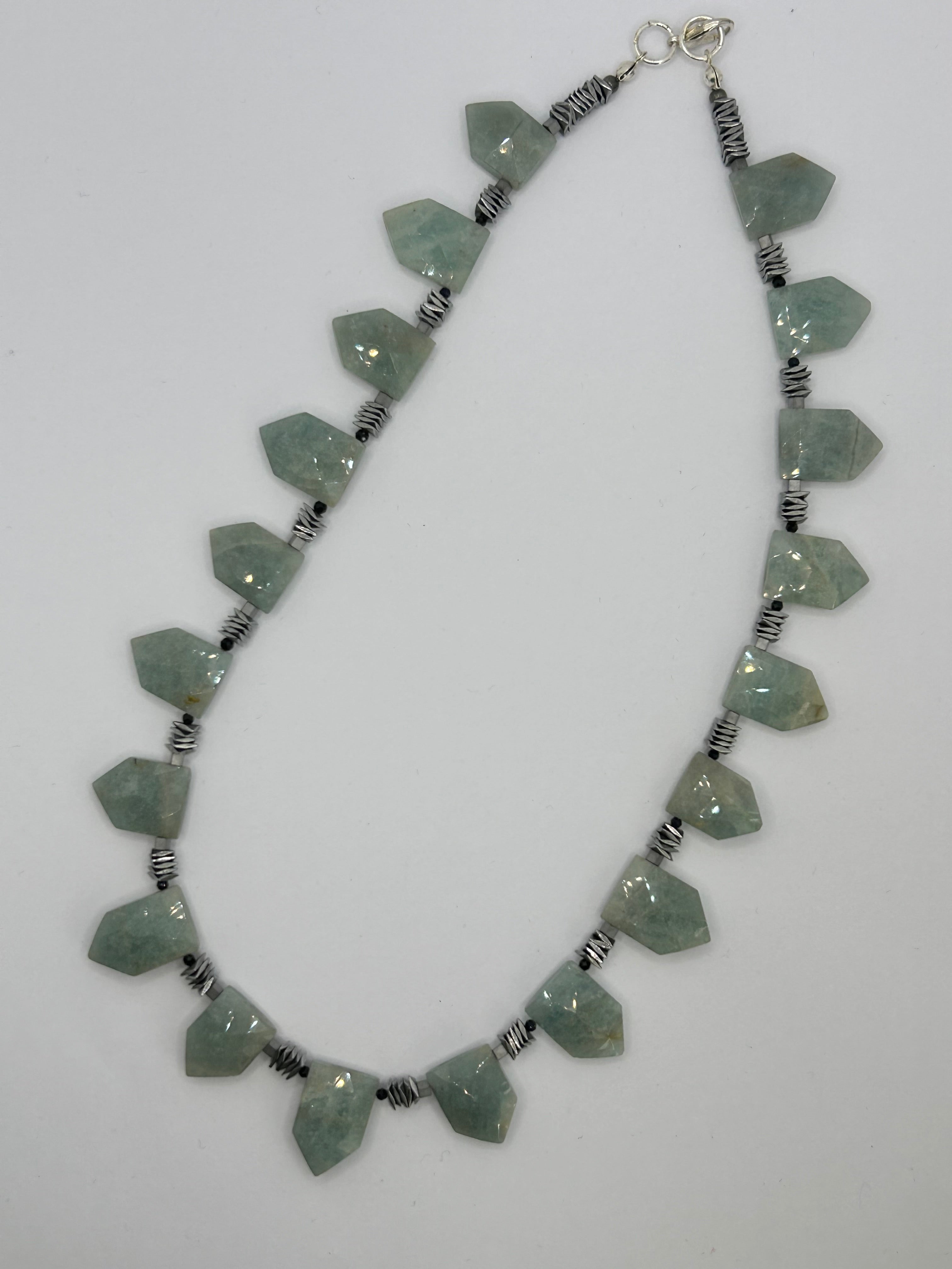 Aquamarine & Hematite Necklace