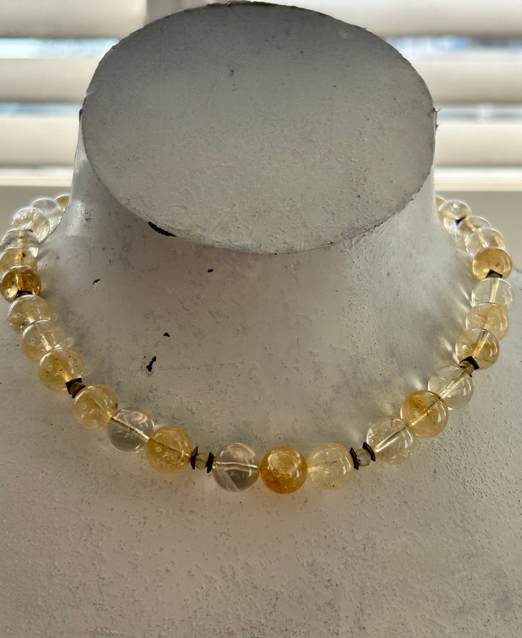 Citrine & Hematite Necklace