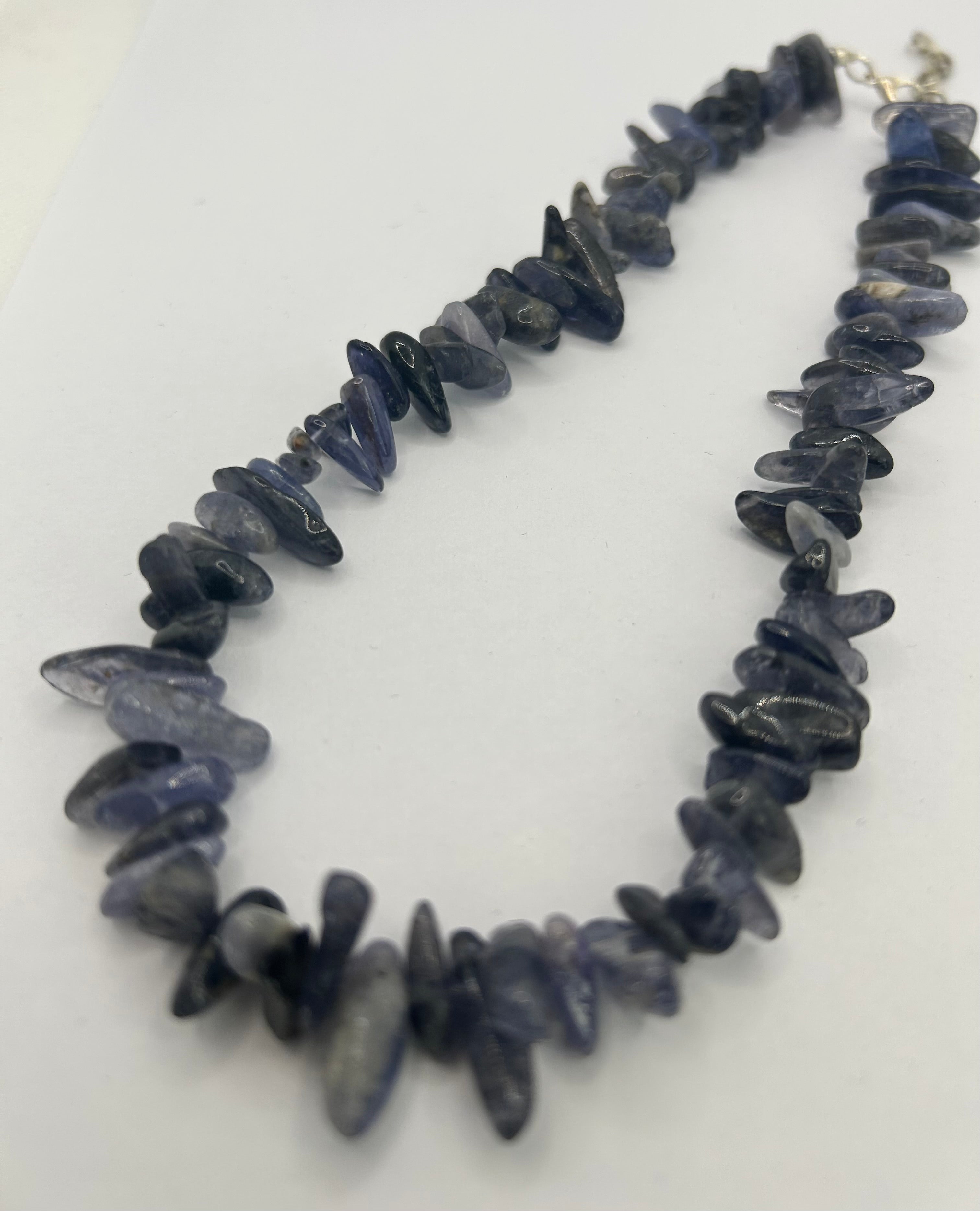 Iolite on Silver Plate