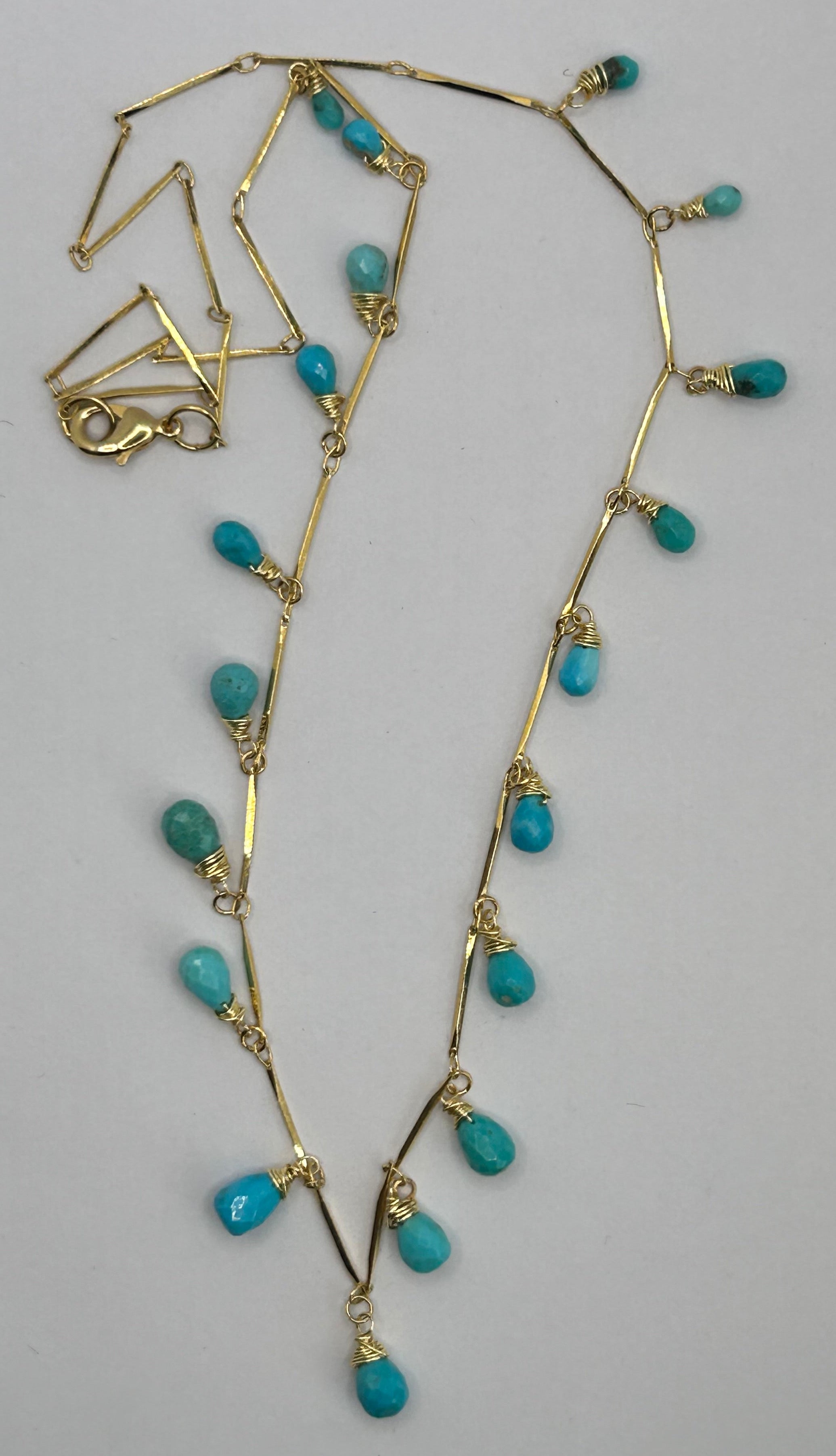 Arizona Turquoise Garland on 24ct Gold Plate