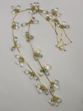 Green Amethyst Garland on 24ct Gold Plate