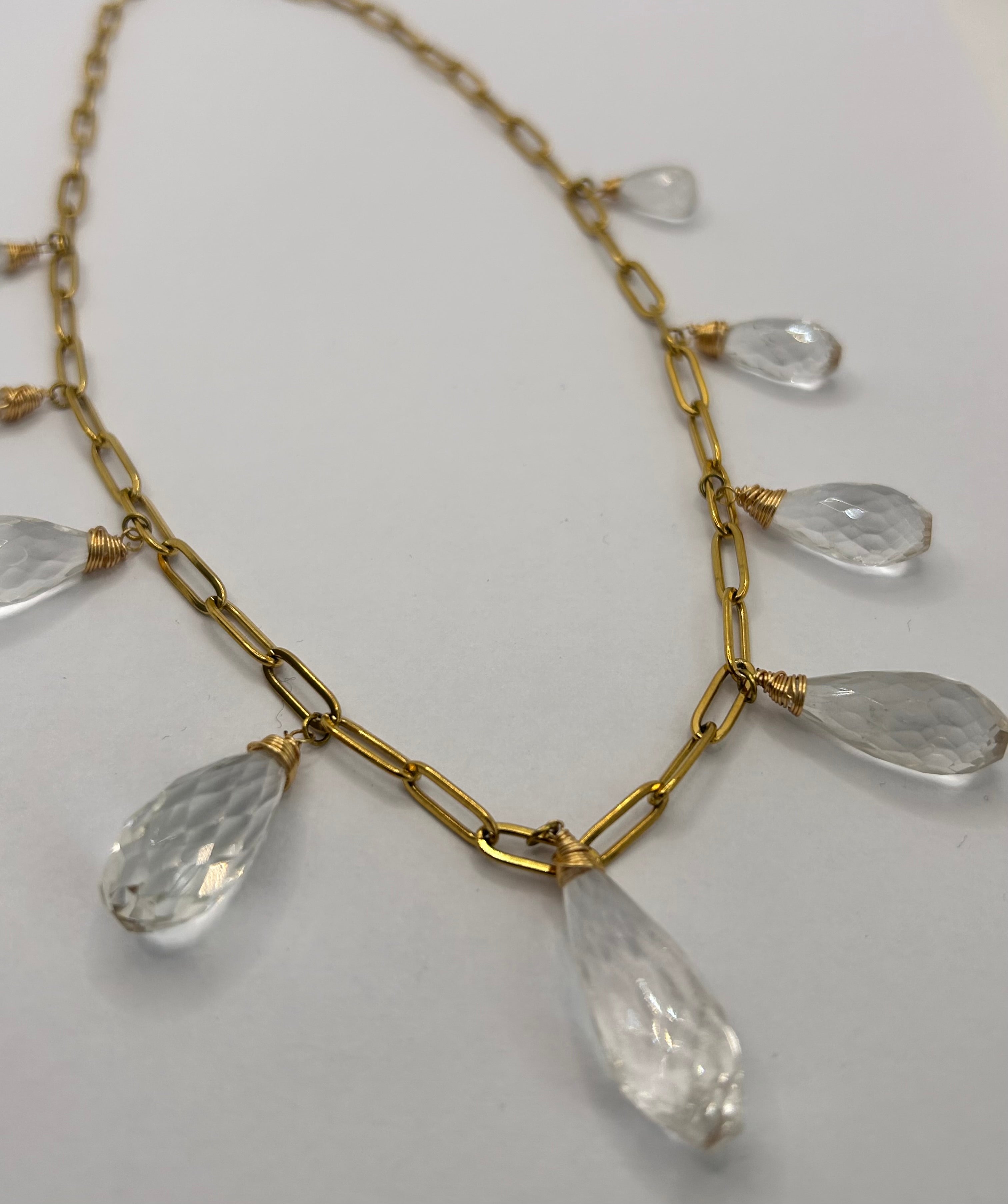 Clear Quartz on 14ct Gold Filled