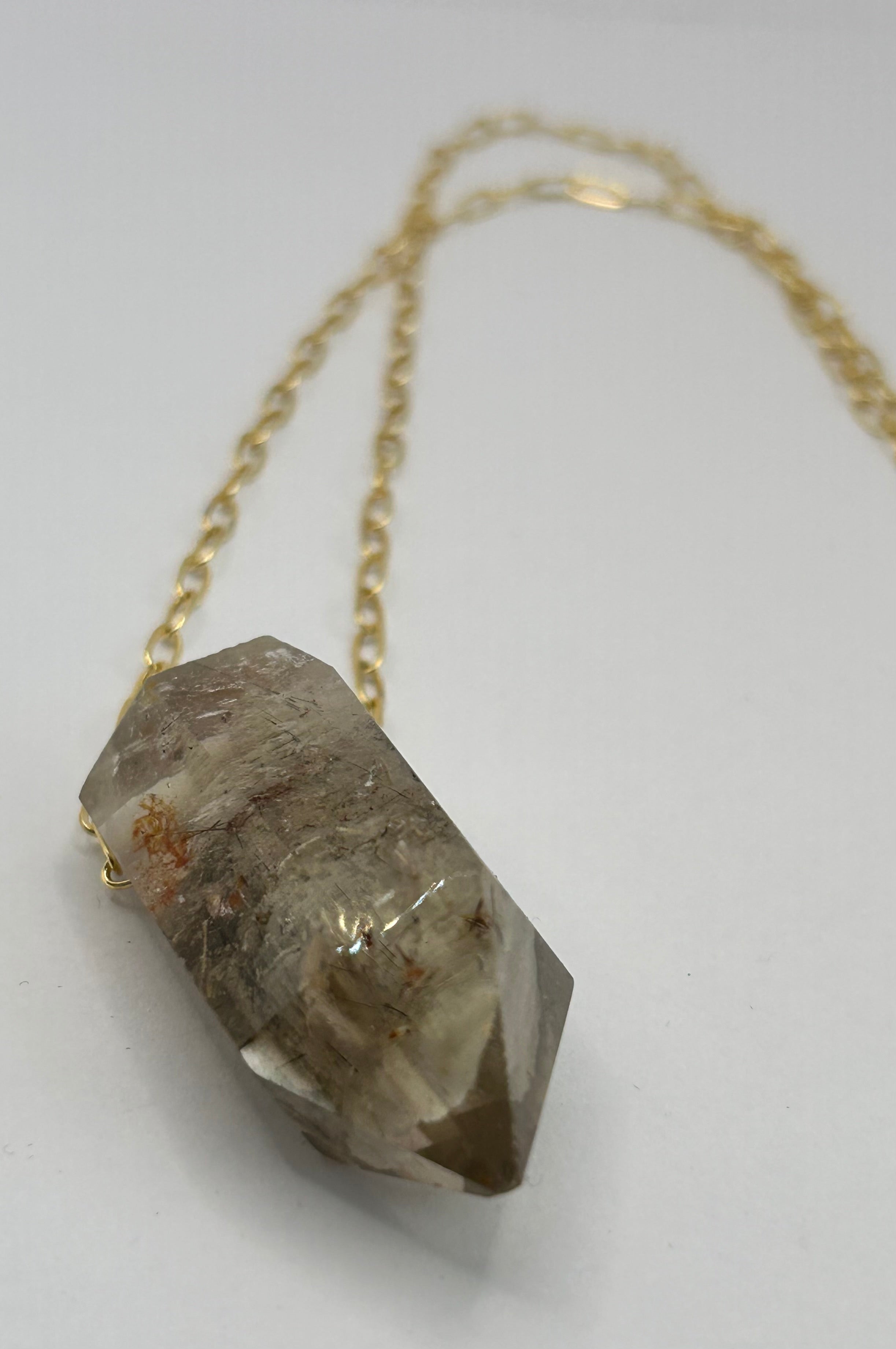 Garden Quartz on Gold Plate