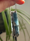 Raw Blue Kyanite on Rhodium