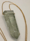 Green Amethyst on 14ct Gold Filled Chain